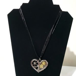 Steampunk Broken Heart Necklace